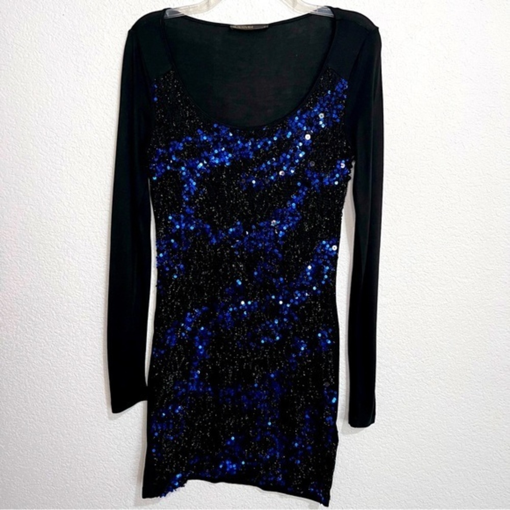 Supertrash Desperate Blue & Black LBD Medium